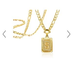 Key lock necklace gold